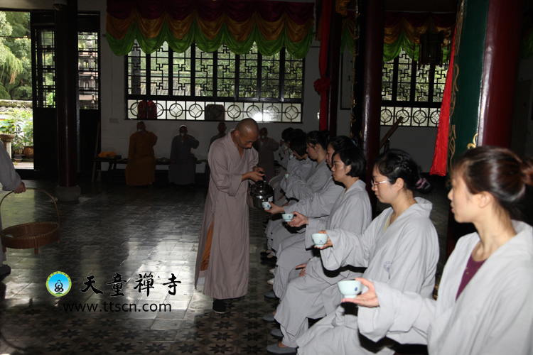 「佛教」浙江宁波天童禅寺第二届天童山传统禅七起七仪式举行