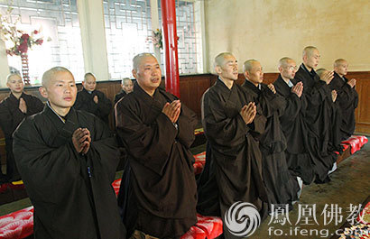 「佛教」五台山碧山寺观音菩萨出家日举行剃度法会