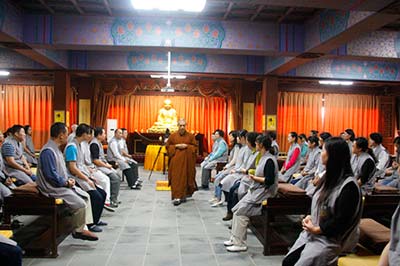 「佛教」江苏太仓市同觉寺国庆三日精进禅修营开营