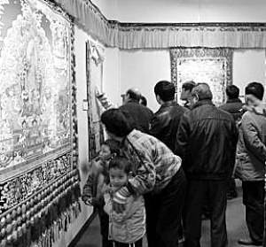 「艺术」广东潮汕首届西藏唐卡艺术展开展（图）