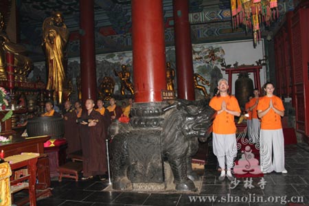 「佛教」俄罗斯少林达摩文化中心一行到河南少林寺体验寺院生活