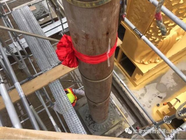 「五台山」加拿大五台山木结构大殿起吊开工了