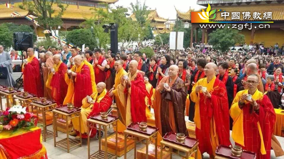 「观音」江苏太仓市同觉寺隆重举行毗卢宝冠自在观音开光法会
