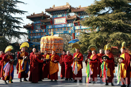 「雍和宫」北京雍和宫举行“打鬼”仪式 祈求新年吉祥
