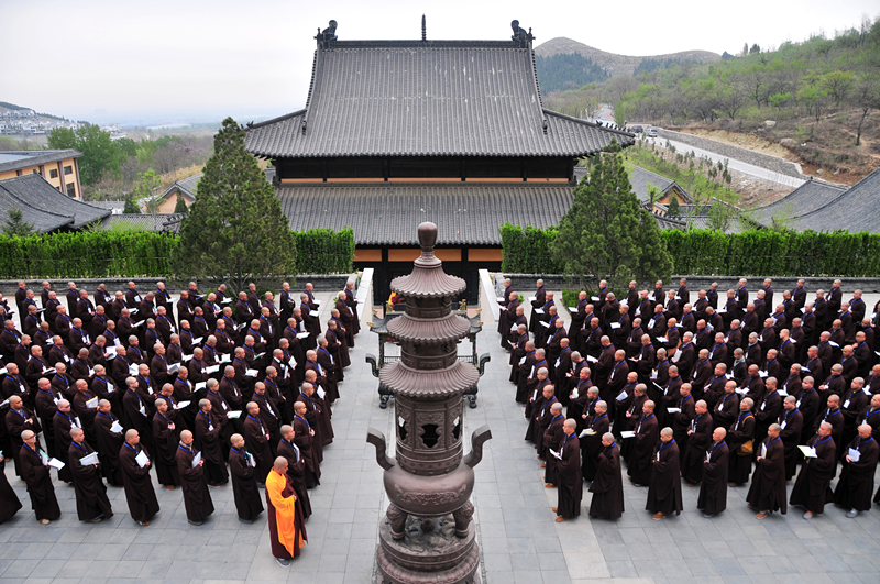 「佛教」山东青州广福寺传授男众部三坛大戒法会隆重启幕