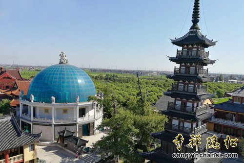「佛教」上海松隐禅寺“华严海上第一钟”安装成功，举行祈福法会