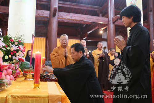 「佛教」河南嵩山少林寺启动同抄转轮大藏经活动
