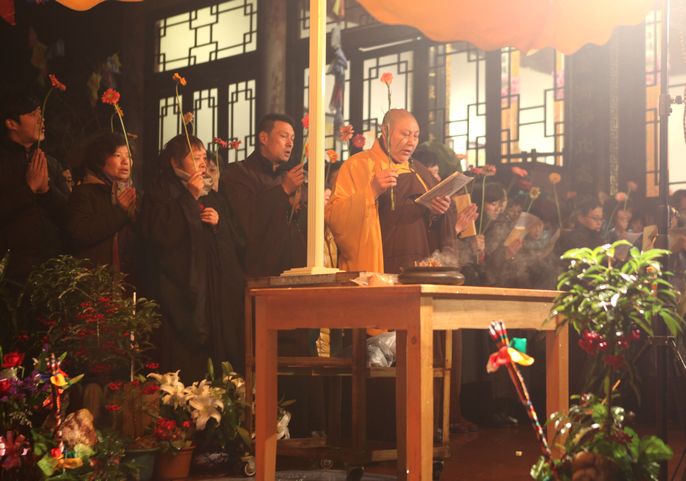 2013年2月14日慧日禅寺供佛斋天吉祥法会