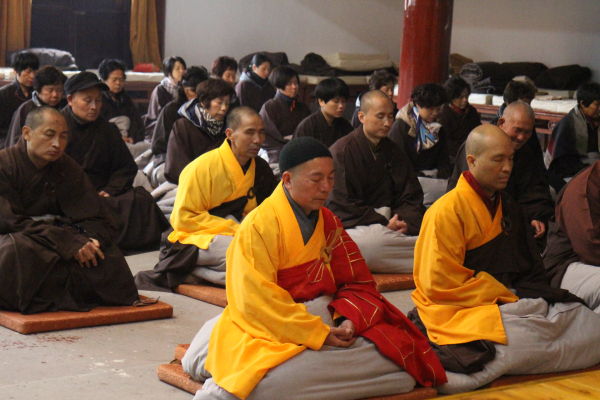 「佛教」浙江雁荡山能仁寺弥陀佛七法会圆满解七
