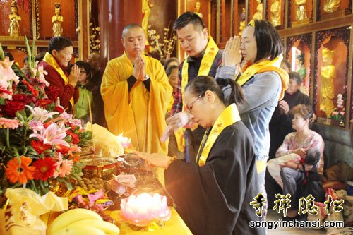「佛教」上海松隐禅寺举行观音阁全堂圣像开光庆典法会