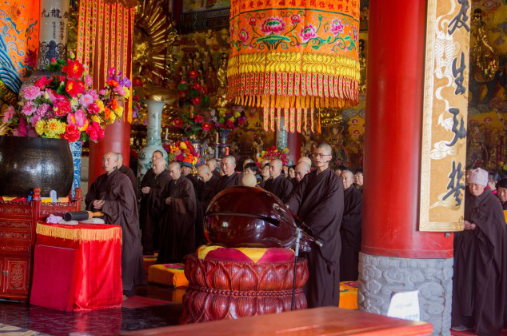 「极乐寺」山西广灵县极乐寺隆重举办观音菩萨圣诞祝祷法会暨三皈五戒传授法会