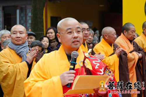 「佛教」江苏常州天宁禅寺举行万年宝鼎安放仪式