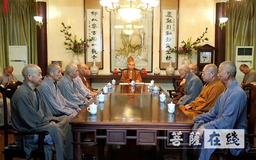 「佛教」宁波天童禅寺召开全体执事会议