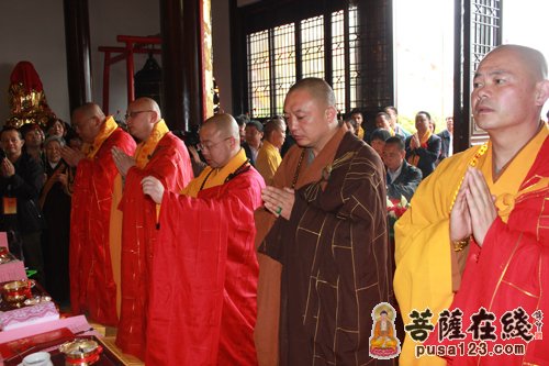 「佛教」浙江新昌兴善寺举行佛像开光庆典