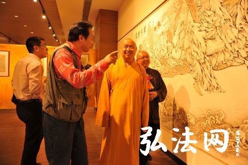 「艺术」500罗汉圣像展在弘法寺艺术画廊举行
