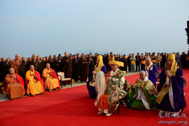 「佛教」中日佛教界祈祷世界和平法会在江西东林寺举行