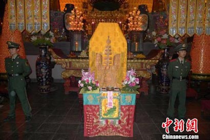 「佛教」佛顶骨舍利首出巡 赴港澳启程法会在江苏南京栖霞寺举行
