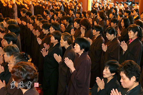 「灵隐寺」全国各地300人齐聚于浙江杭州灵隐寺 皈依三宝