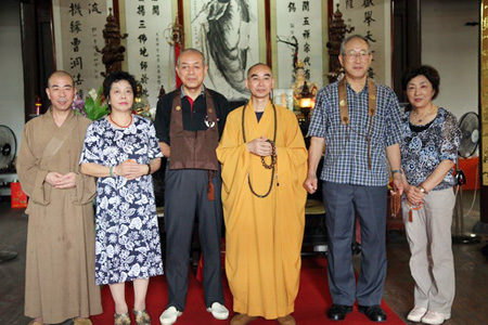 「佛教」日本久昌寺会长土田秀颖一行到浙江宁波天童禅寺参访