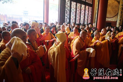 「佛教」上海南山古寺举行全堂佛像开光暨灵宏法师晋院升座庆典