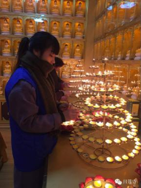 「平安」湖北大冶目莲寺举行供灯祈福法会——为祈台湾高雄地震灾区众生平安