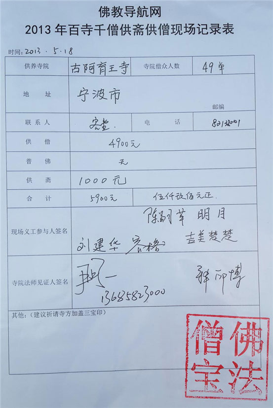 「佛教」第三届百寺千僧斋僧共修小结报告(5.13-5.19) 「佛教」第三届百寺千僧斋僧共修小结报告(5.13-5.19)