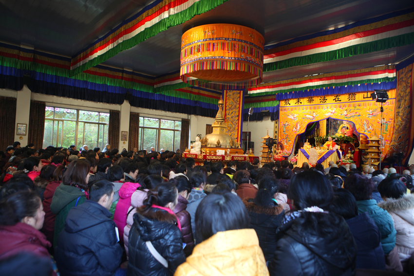「佛教」冬至日，宁波慧日禅寺举行祭天祀祖施食超荐法会