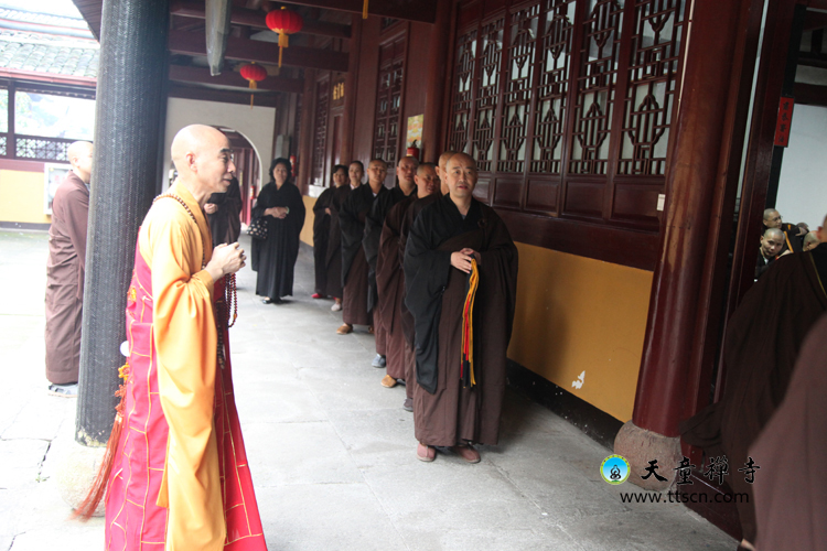 「佛教」农历七月十五 浙江宁波天童禅寺举行请职仪式