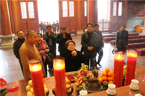 台湾人民最大党主席许荣淑一行参访厦门梵天禅寺