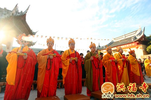 「佛教」上海洪福寺水陆法会第七天：圆满送圣