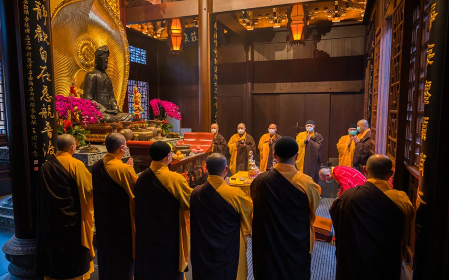 「水陆法会」上海玉佛禅寺清明水陆法会首日 为众生祈福消灾 「水陆法会」上海玉佛禅寺清明水陆法会首日 为众生祈福消灾