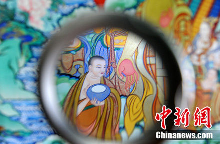 「唐卡」在青海热贡画院感悟唐卡之美