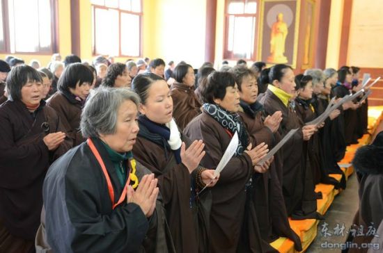 「东林寺」江西东林寺2013年冬季21天佛七法会解七圆满