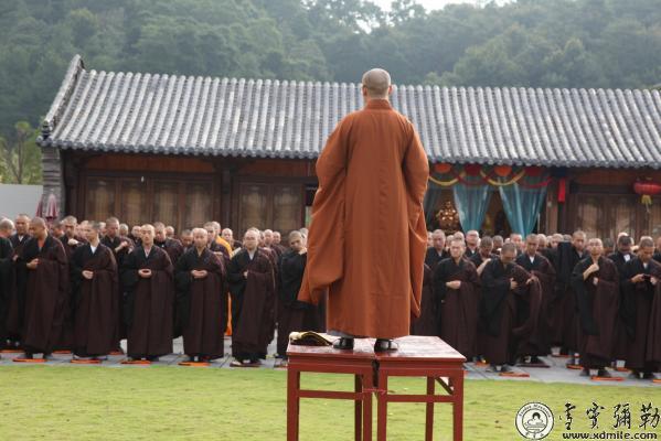 浙江雪窦山资圣禅寺传授三坛大戒法会第五天