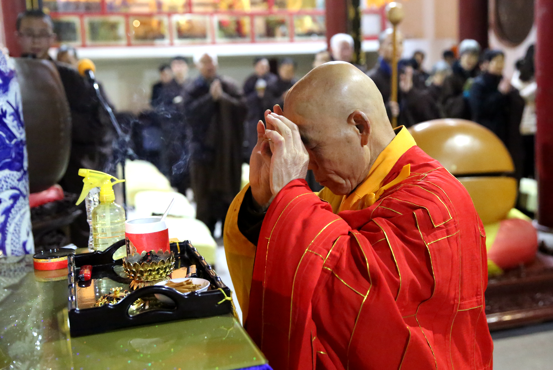 「佛教」慧日禅寺恭迎阿弥陀佛圣诞法会甘露净坛