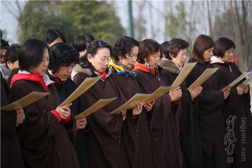 「灵隐寺」浙江杭州灵隐寺举行丙申年春季放生祈福法会