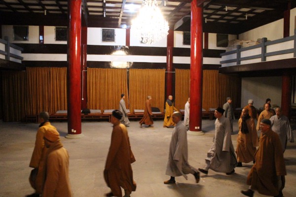 「雁荡山」浙江雁荡山能仁寺进行农历甲午年首次禅修