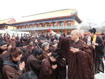 「佛教」黑龙江大庆果成寺清明节果成老法师圆寂七七之日