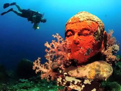 「佛教」发现海底千年佛寺 再现婆罗浮屠