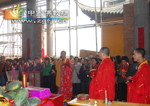 「崇圣寺」无锡崇圣寺举行三殿上梁庆典