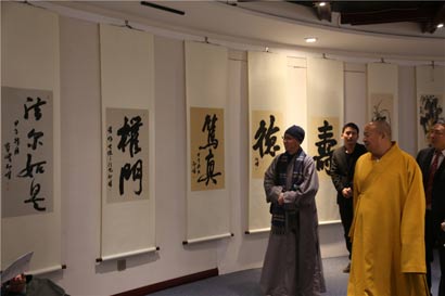 「书画」印杰法师书画义卖为筹建本焕长老舍利塔