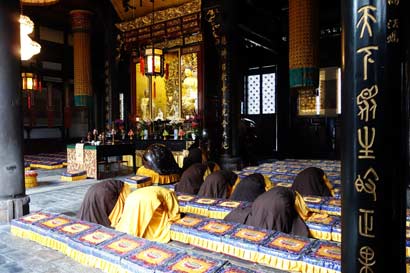 「文殊院」四川成都文殊院举行新春诵经、拜忏祈福法会