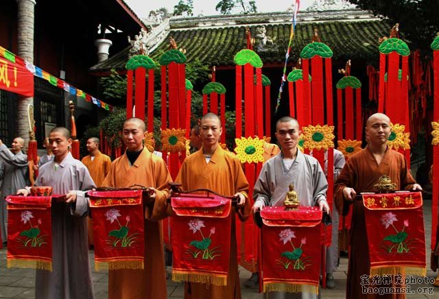 「佛教」崇州古寺举行意寂法师晋院升座庆典法会