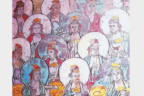 「佛教」五台山佛光寺东大殿唐代壁画 佛教文化艺术欣赏