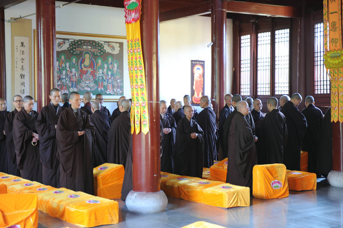 「佛教」佛堂内外都是“精进”！东林寺“五一”佛七法会圆满