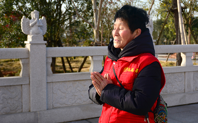 「佛教」内蒙古居士团朝礼江西东林大佛