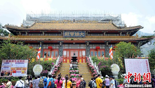 「佛教」香港宝莲禅寺举办浴佛节庆祝佛诞