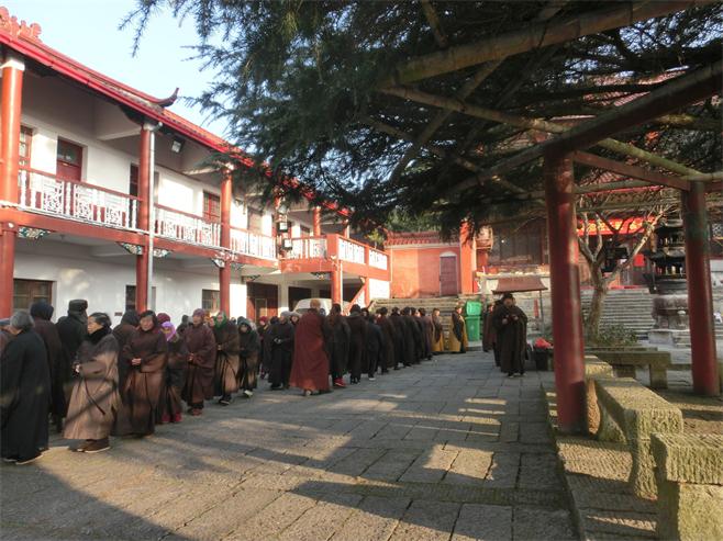 「佛教」安徽天柱山三祖禅寺举行解七法会