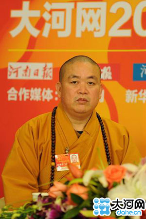 「佛教」永信法师；希望用网络传播少林文化