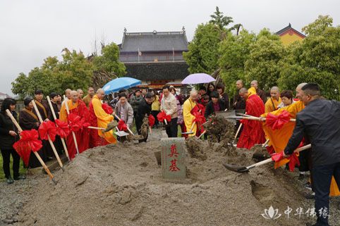 浙江省绍兴市上虞区指津寺药师楼上梁暨山门楼奠基典礼隆重举行 浙江省绍兴市上虞区指津寺药师楼上梁暨山门楼奠基典礼隆重举行